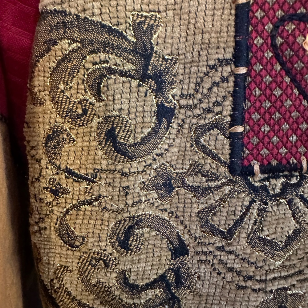 Indigo Moon Size Small Brocade Patchwork Blazer T… - image 3